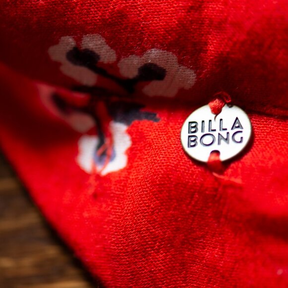 BILLABONG "Dancing Til Dawn Red" Floral Print Midi Wrap Boho Beach Skirt M - Picture 9 of 14